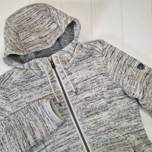KUHL Women's XS Ascendyr Long Fleece Jacket Hoodie Full Zip Grey Heather 4391